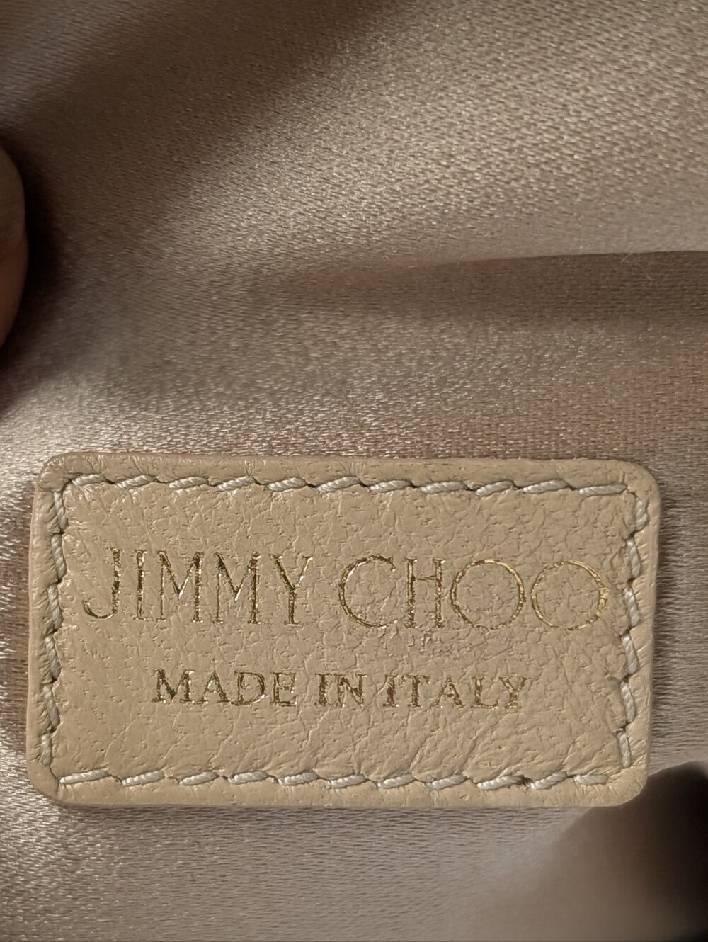 Jimmy Choo Pink Shimmer Suede Chandra Chain Clutch - Picture 14 of 15